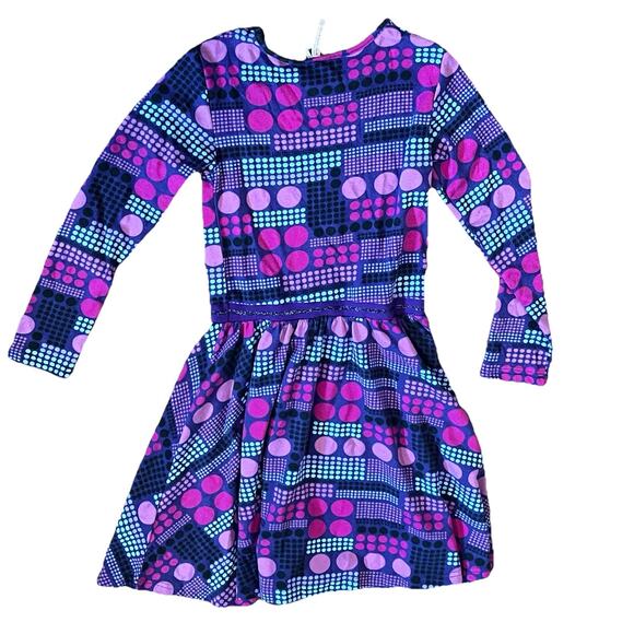 Deux par Deux Dress Girls 10 Soft swing polka Dots EUC - Picture 4 of 5